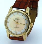 Omega Seamaster gold cap pie-pan circa 1954